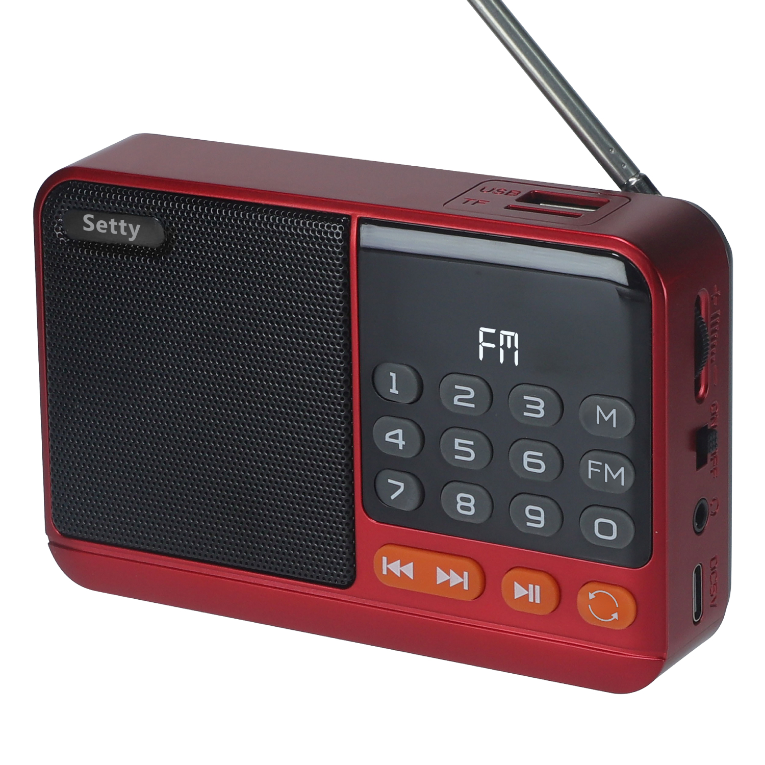 Setty mini FM radio + Bluetooth högtalare SFM-01M