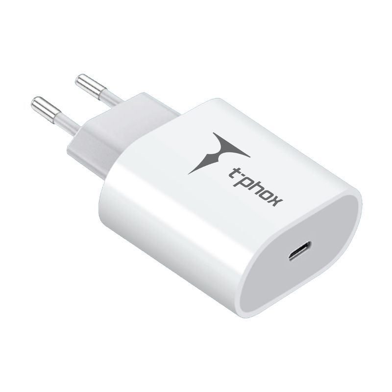 WALL laddare T-PHOX ISPEED 20W vit (EU PLUG)