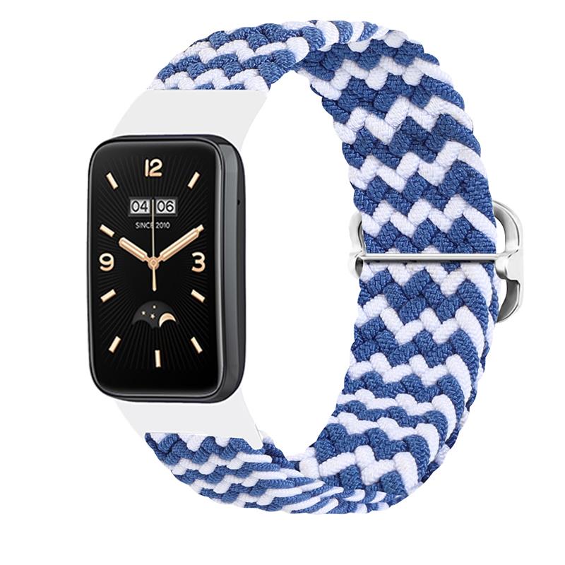 BARIDED STRAP MI BAND 7 PRO / M7 PRO (7) blå AND vit