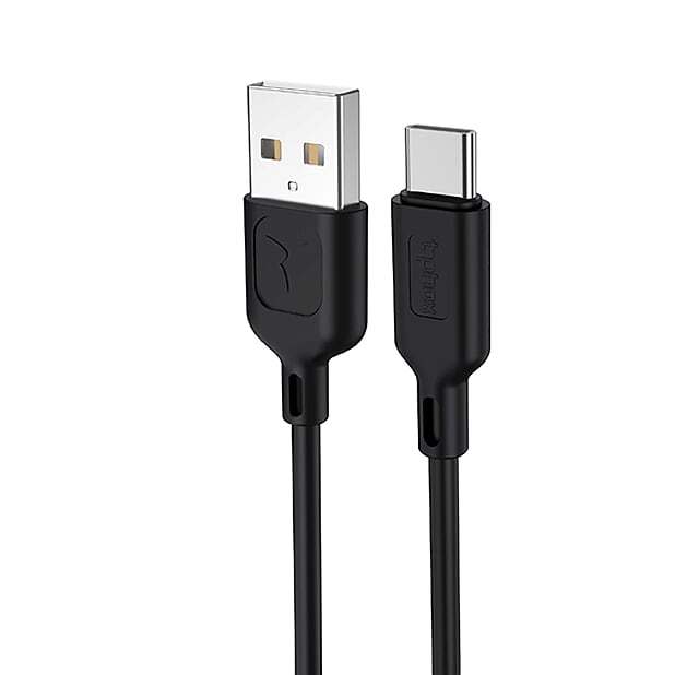 kabel T-PHOX FAST TYPE-C 2 4A 1 2M svart