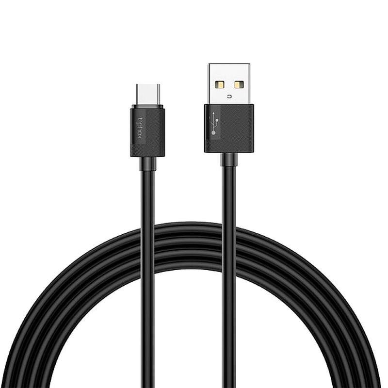 kabel T-PHOX NETS TYPE-C svart 3A; PVC; 2M