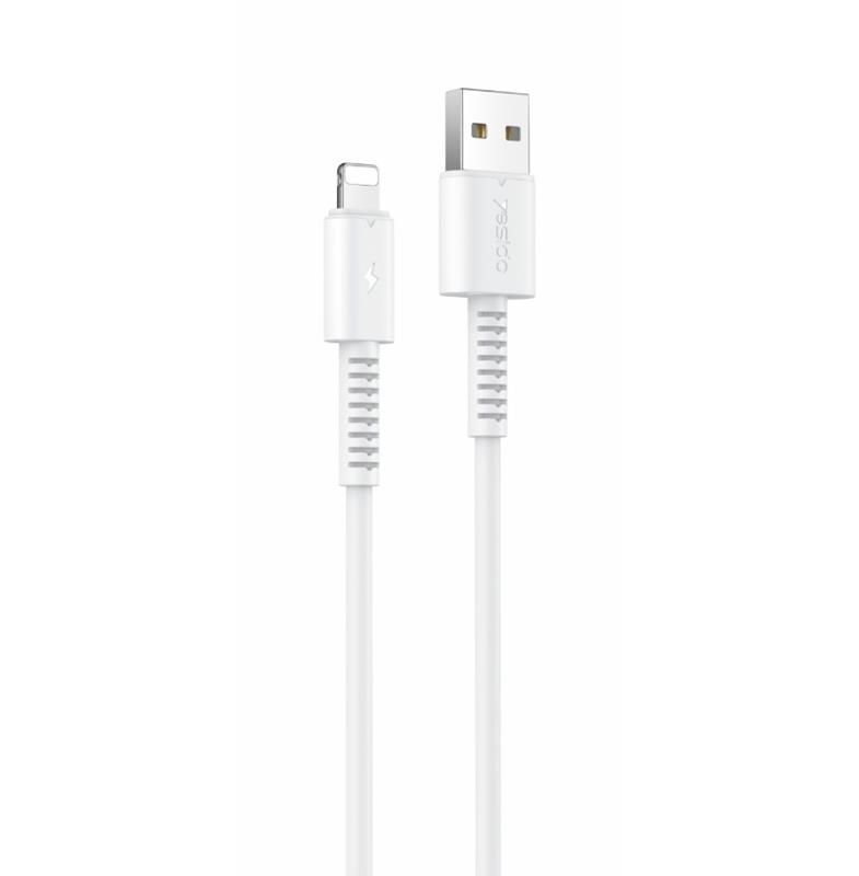 YESIDO kabel CA120 18W USB / LIGHTNING 1M PVC 2A vit