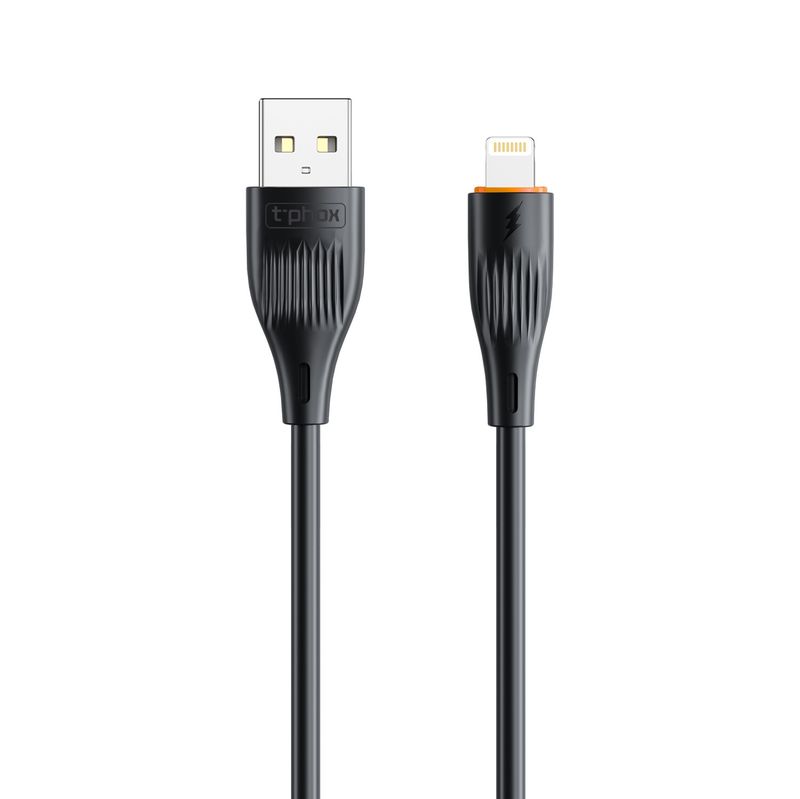 T-PHOX kabel X-LITE LIGHTNING svart 1M 3A