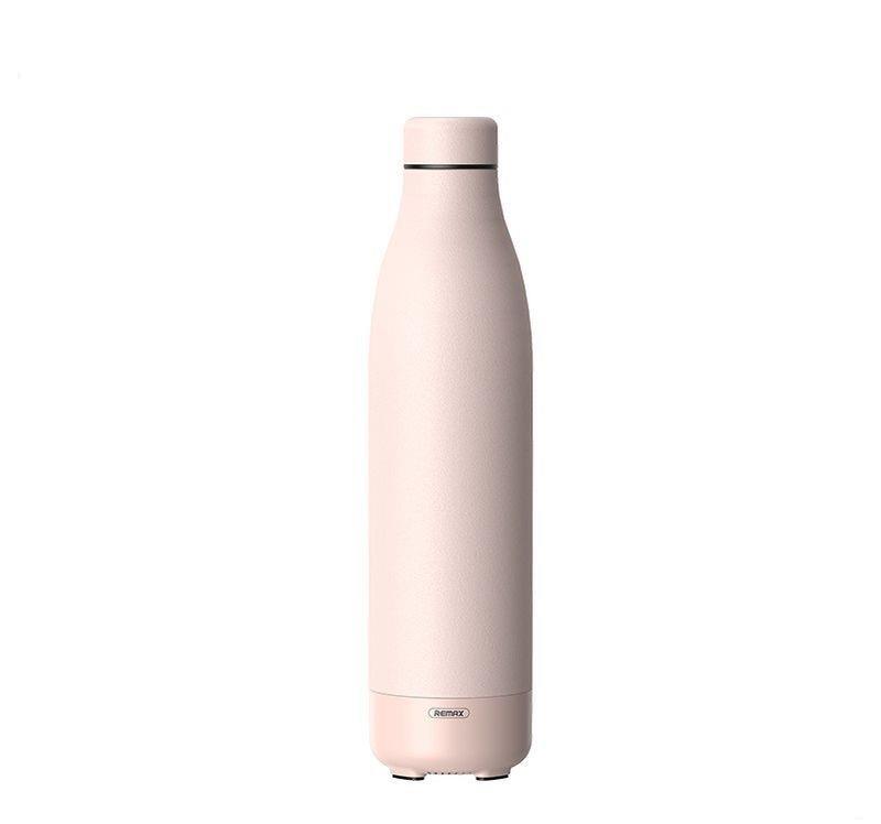 THERMOS WITH WIRELESS högtalare 500ML RB-M5 BLUETOOTH 5 0 rosa / rosa