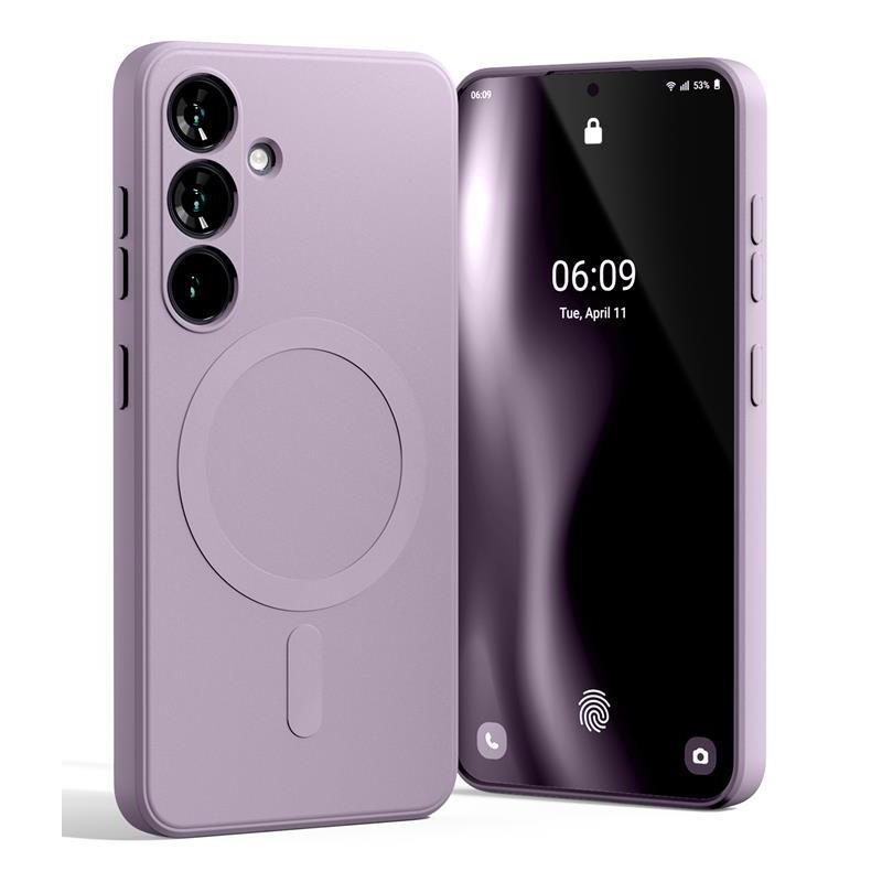 Mercury Semi-Silicon MagSafe fodral för Samsung Galaxy A37 5G lilac lila