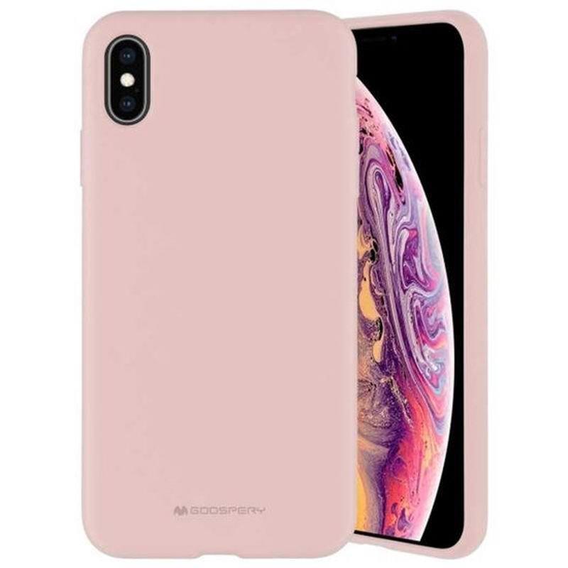 Mercury Silicone fodral för Samsung Galaxy S24 FE rosa sand