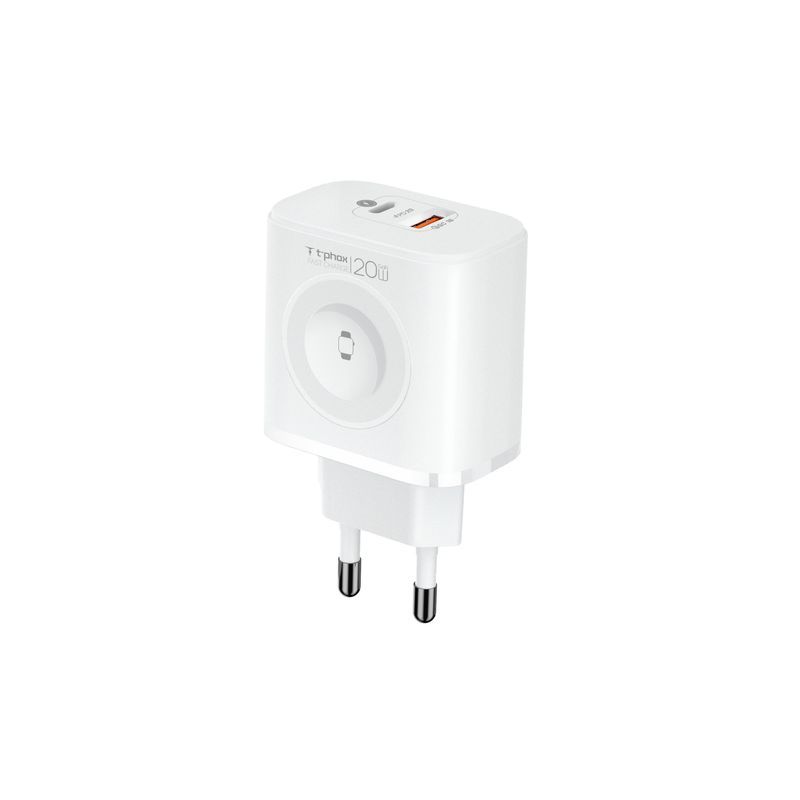 WALL laddare T-PHOX T-PP20 GAN iWATCH 3IN1 vit