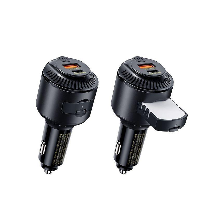 REMAX CAR laddare YATOY SERIES WITH SCENT 60W PD QC RCC353 1xUSB + 1XuSB-C svart