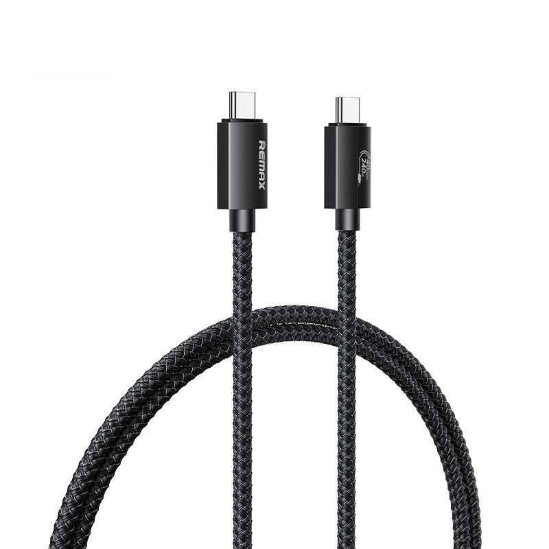 kabel REMAX LADON SERIES 240W RC-C039 USB 4 0 USB-C / USB-C 1M svart