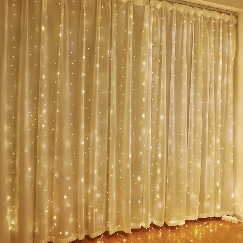 LED CURTAIN (100 LED LAMPS) 3Mx1M WARM vit