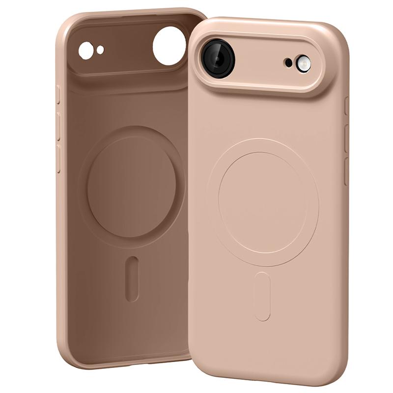 Mercury Semi-Silicon MagSafe fodral för iPhone 17 Air rosa sand