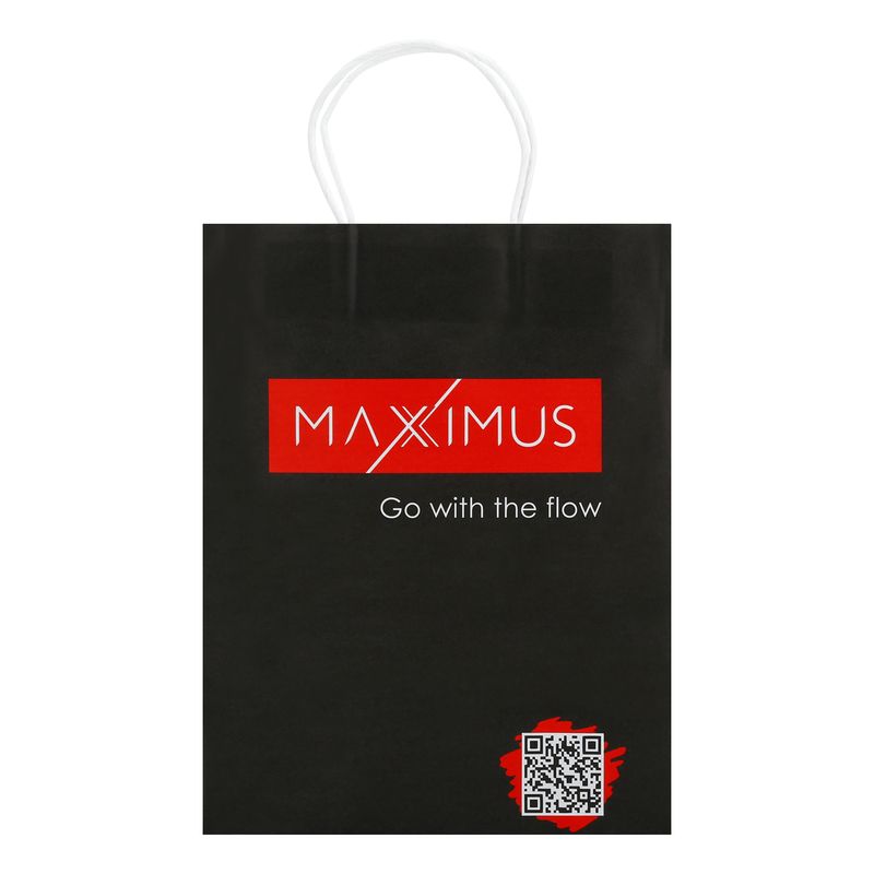 PAPER BAG MAXXIMUS svart 21x11x27CM
