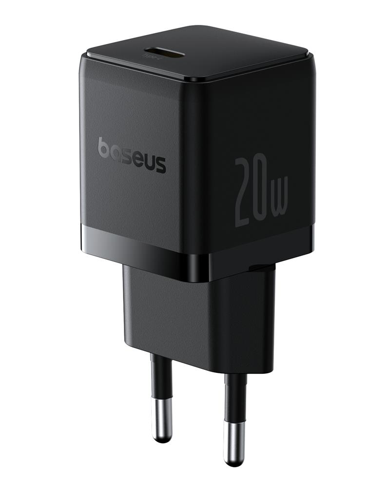 Baseus Palm Fast laddare Wall laddare 20W 1×USB-C EU Cluster svart