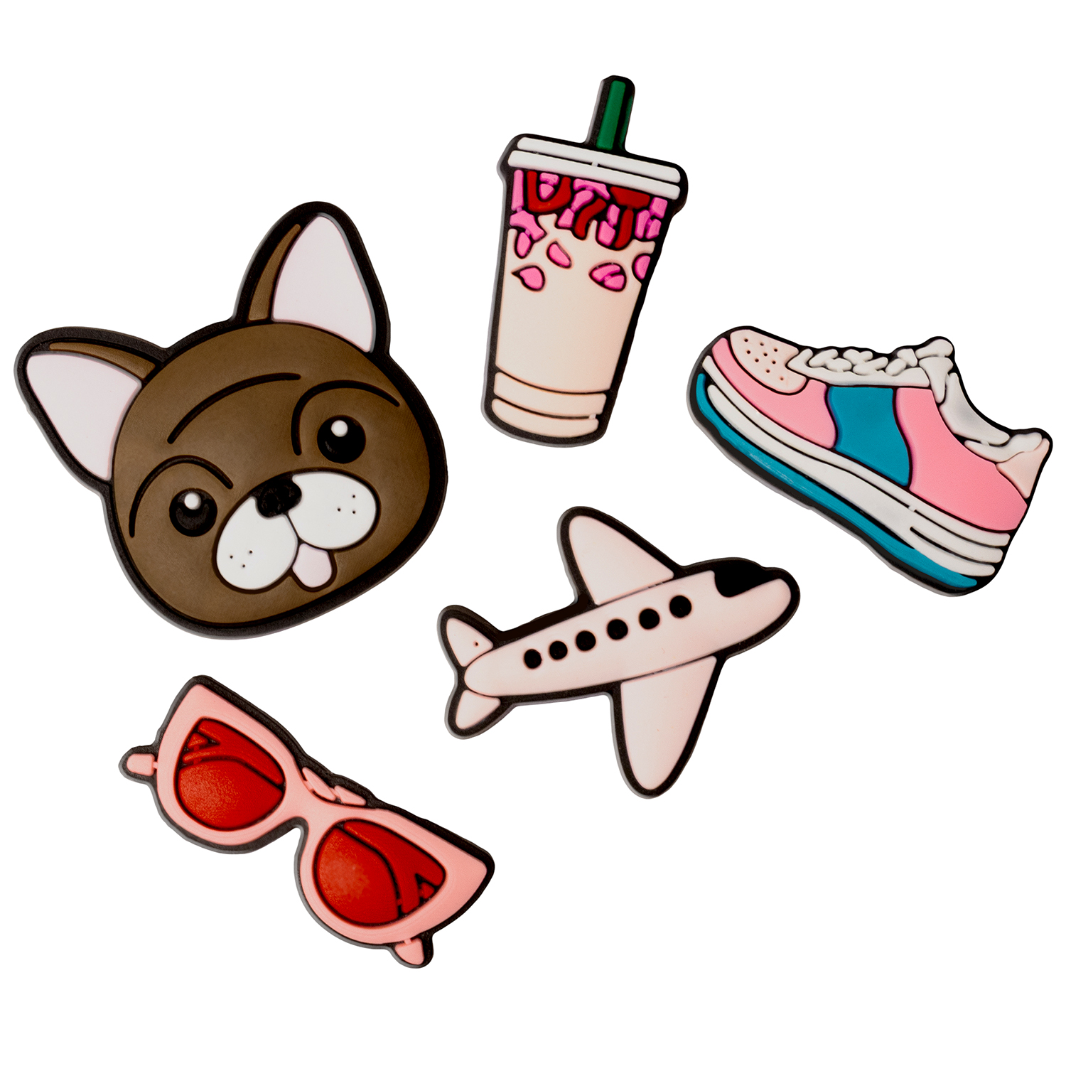 3D Sticker rosa 5pcs set