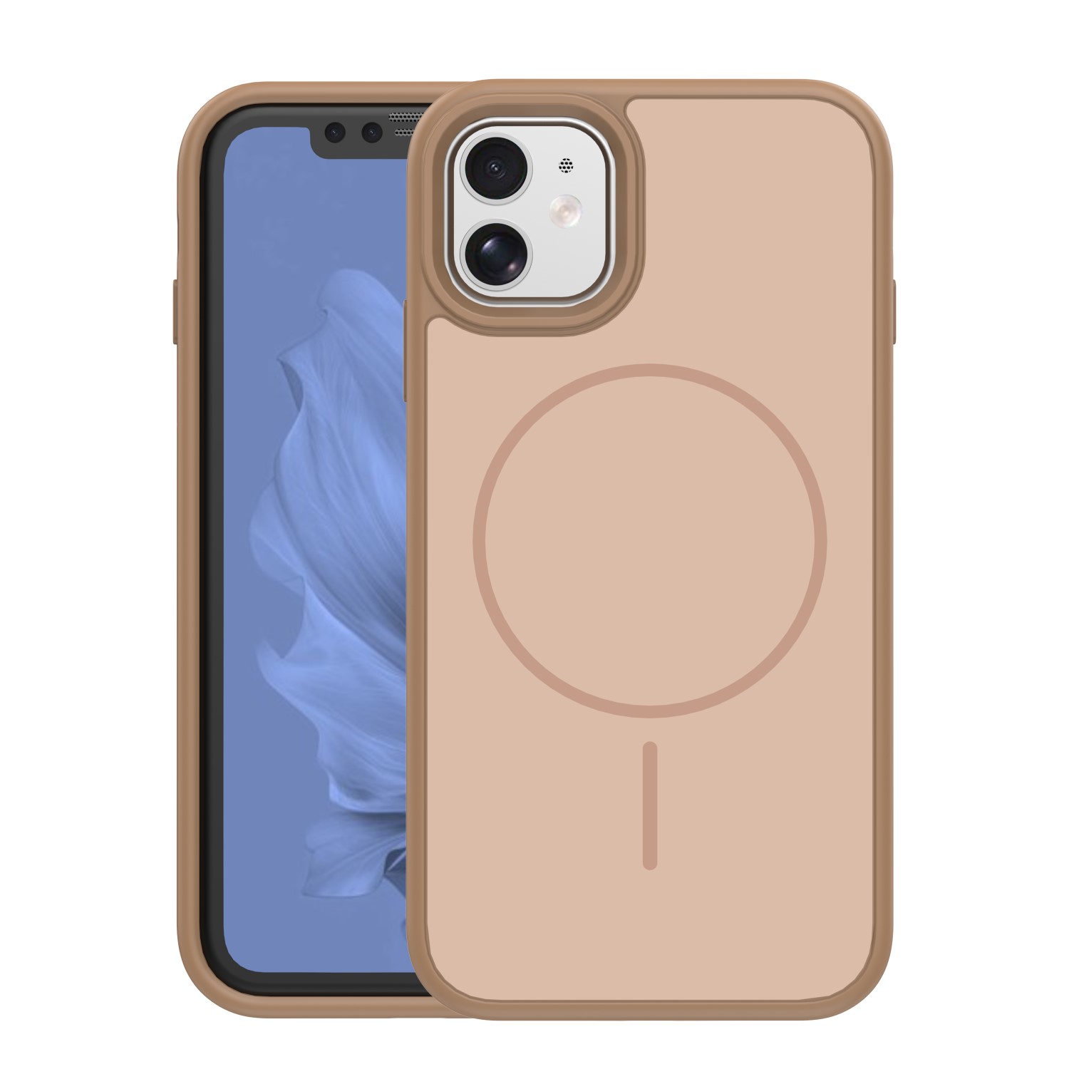 Frame Thin Mag skal för iPhone 11 brun