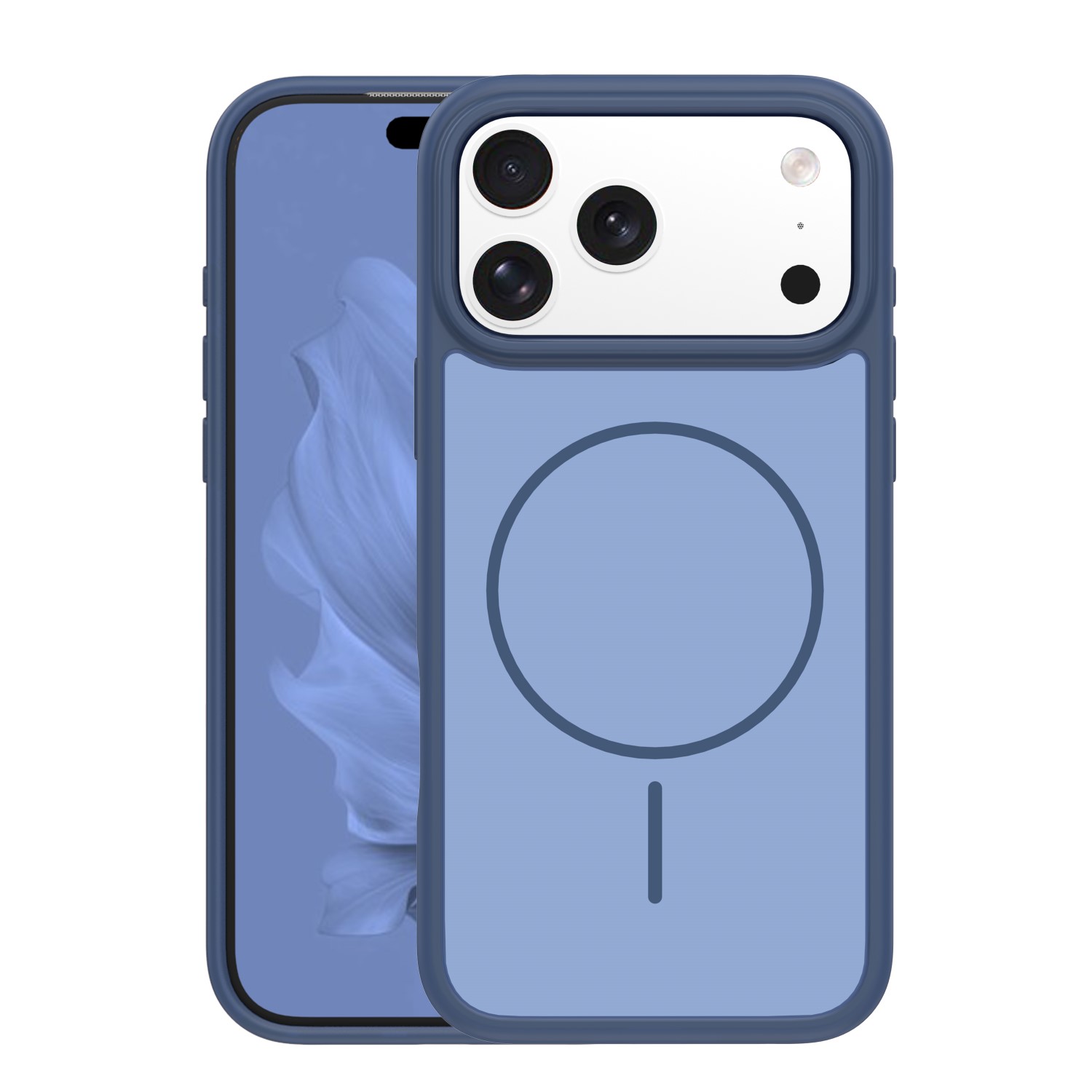 Frame Thin Mag skal för iPhone 17 Pro Max / 18 Pro Max mörkblå