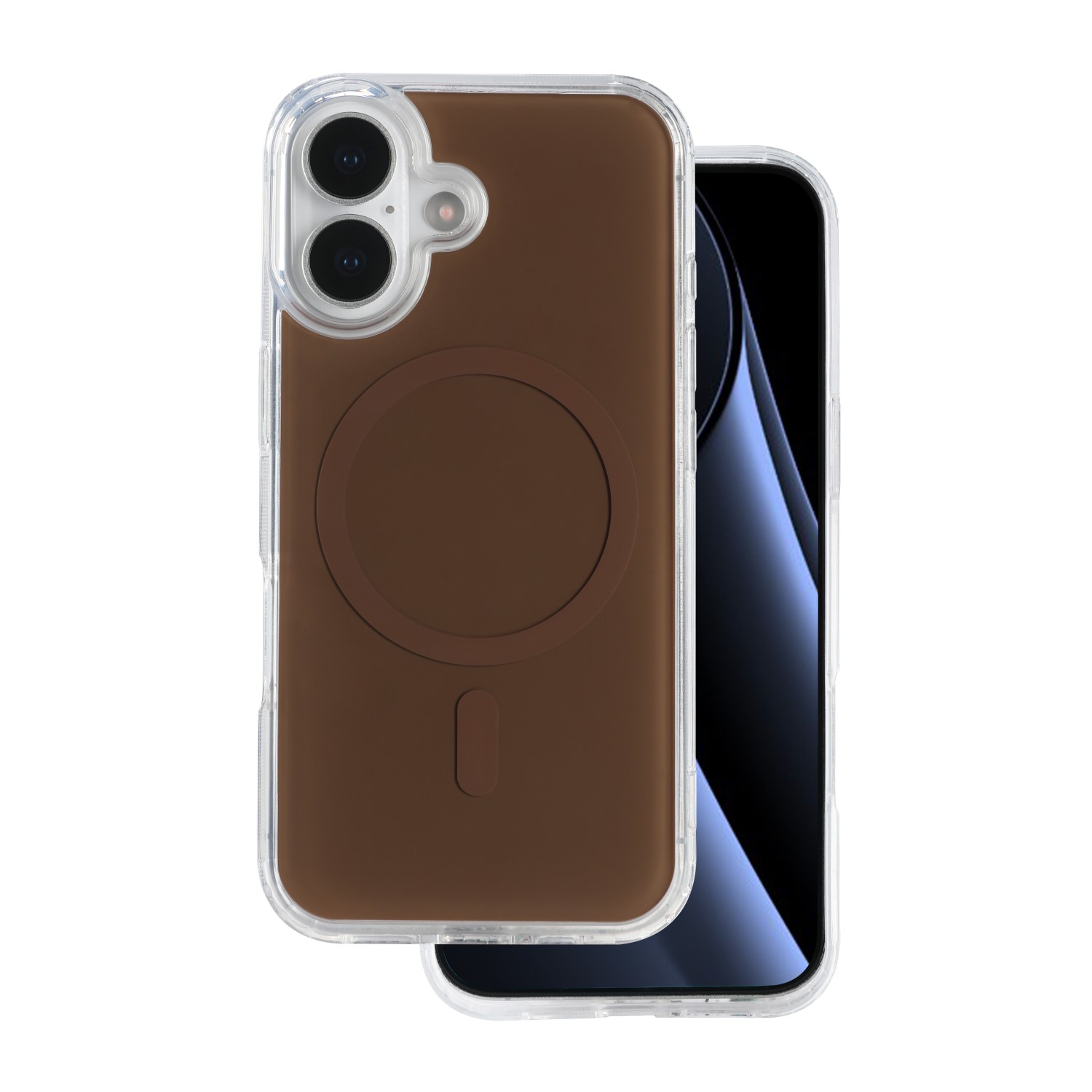Lowkey Mag för iPhone 16 brun