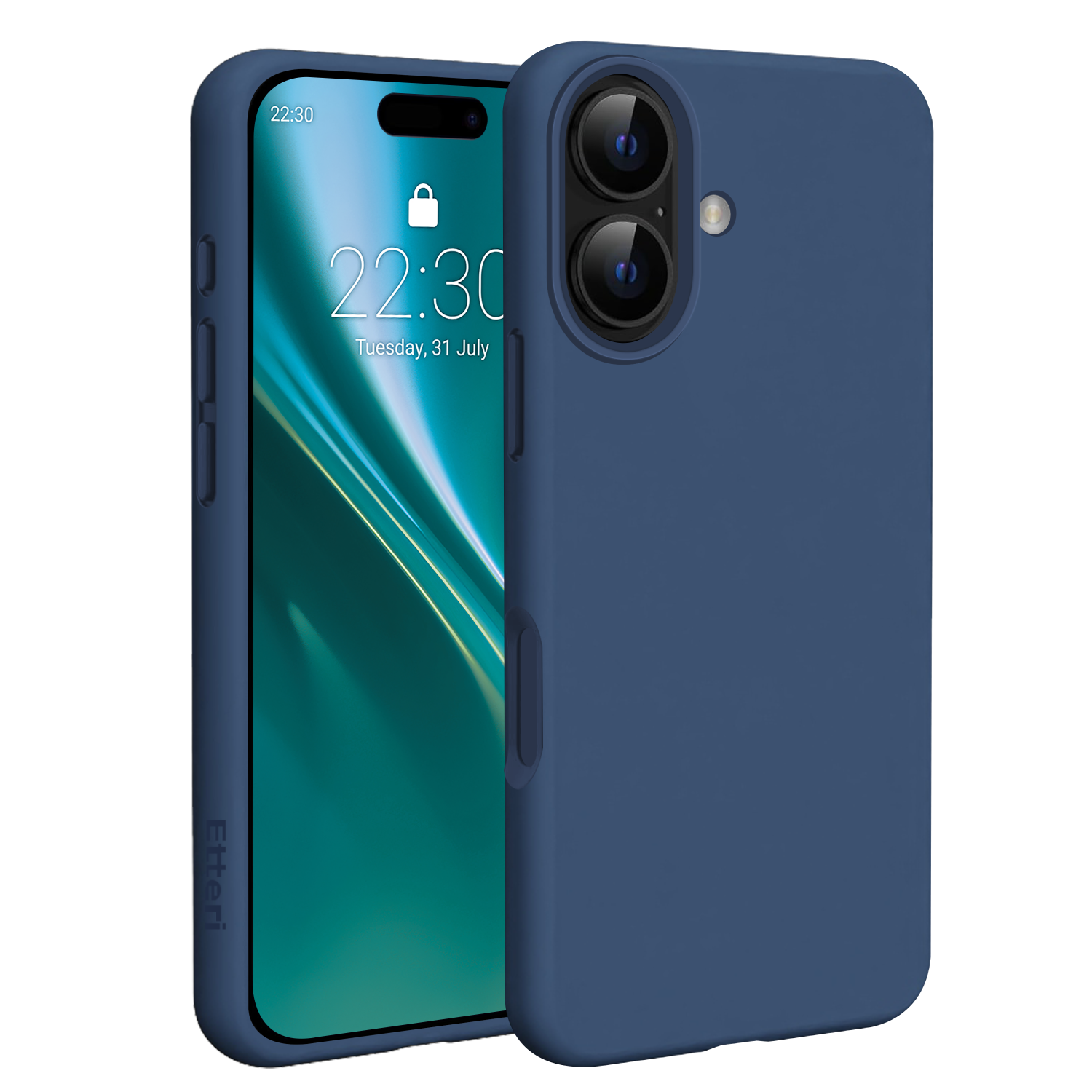 Etteri Silicone Mag skal för iPhone 17 mörkblå