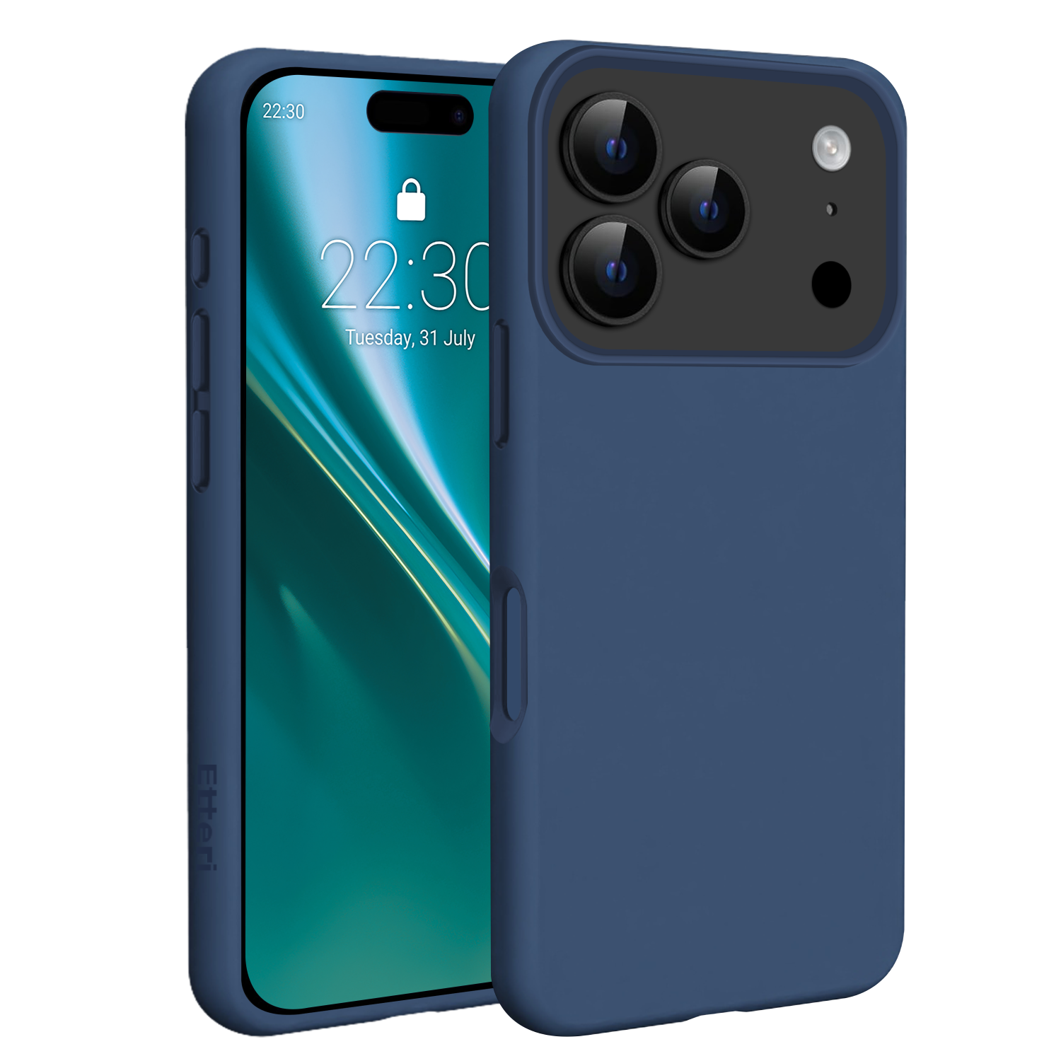 Etteri Silicone Mag skal för iPhone 17 Pro / 18 Pro mörkblå