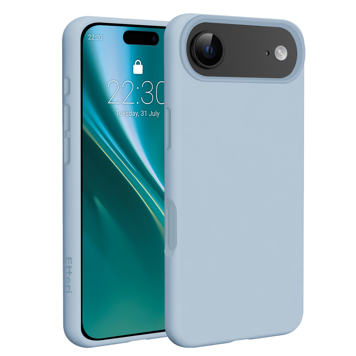 Etteri Silicone Mag skal för iPhone 17 Air ljusblå