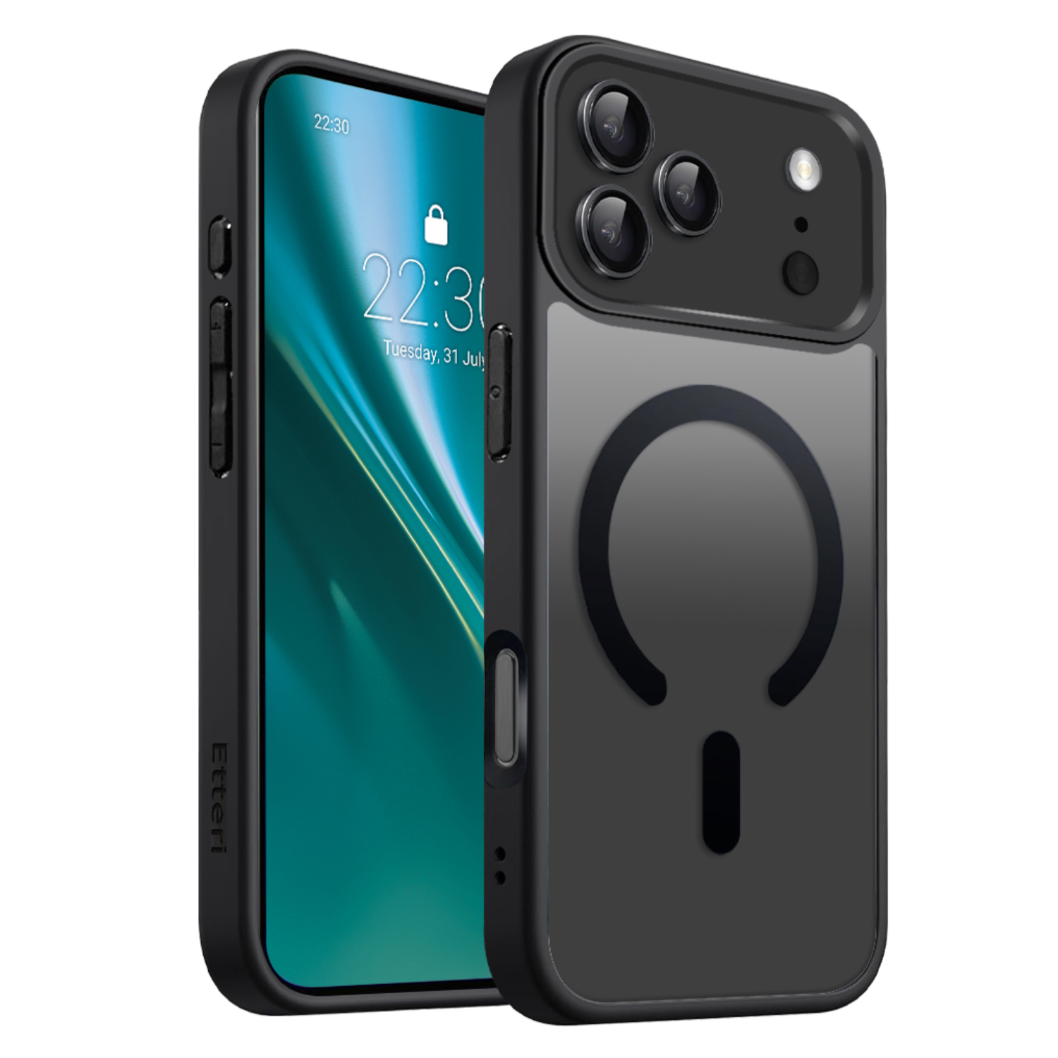 Etteri Matt Mag skal för iPhone 17 Pro Max / 18 Pro Max svart