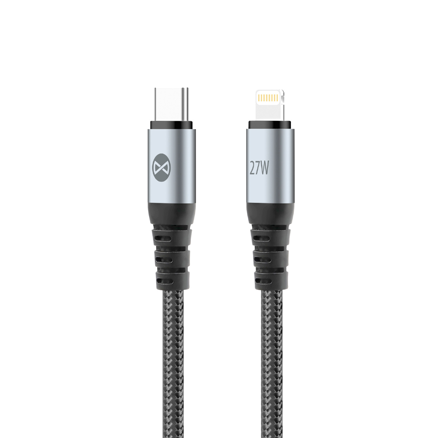 Forever Braix kabel USB-C - Lightning 1,0 m 27W svart