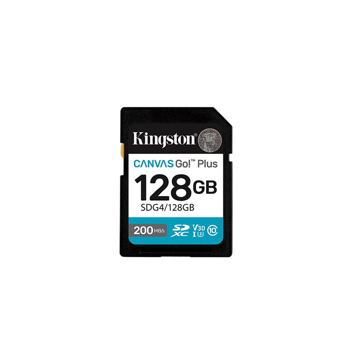 Kingston memory card 128GB SDXC Canvas Go Plus Gen4 200MB / s C10 UHS-I U3 V30