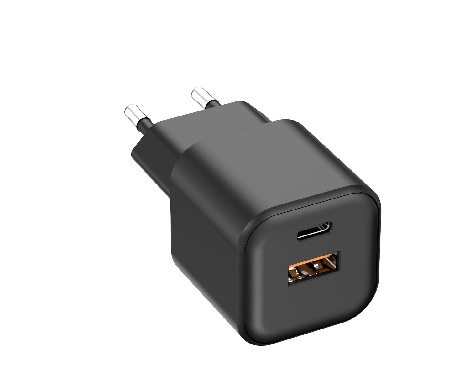 Setty wall laddare USB-A + USB-C 35W LSGaN-AC-351 svart