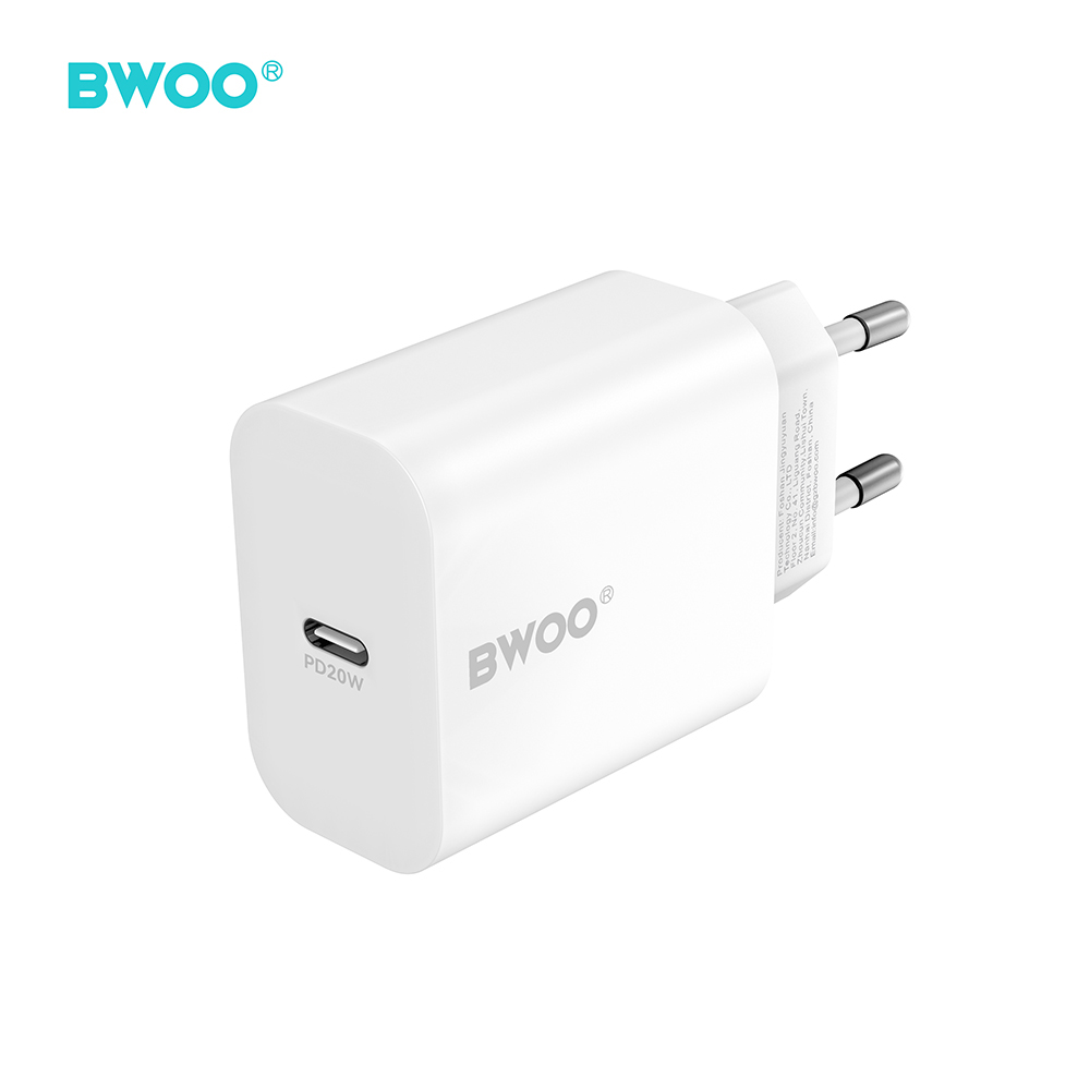 BWOO wall laddare CDA233 PD 20W 1x USB-C vit