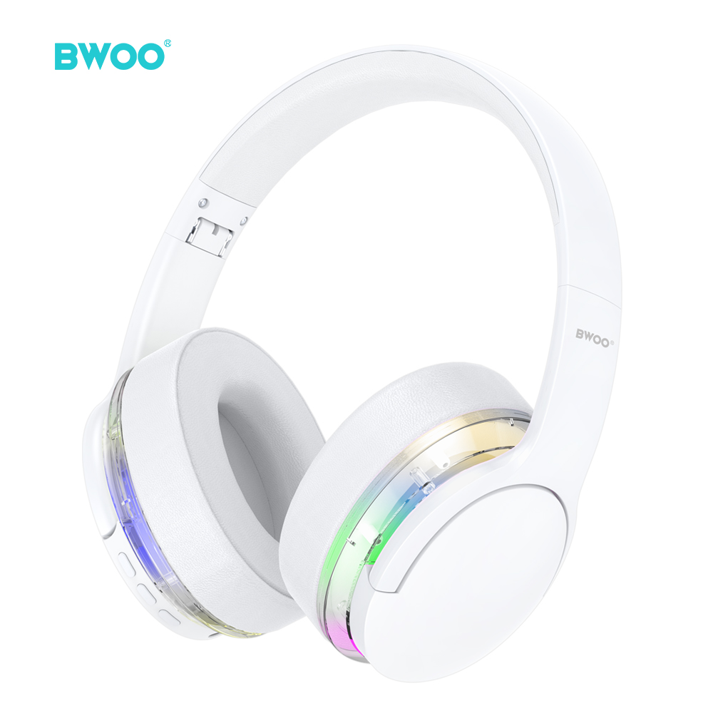 BWOO ANC Wireless Headphone Premuim Sound Quality BW587 vit