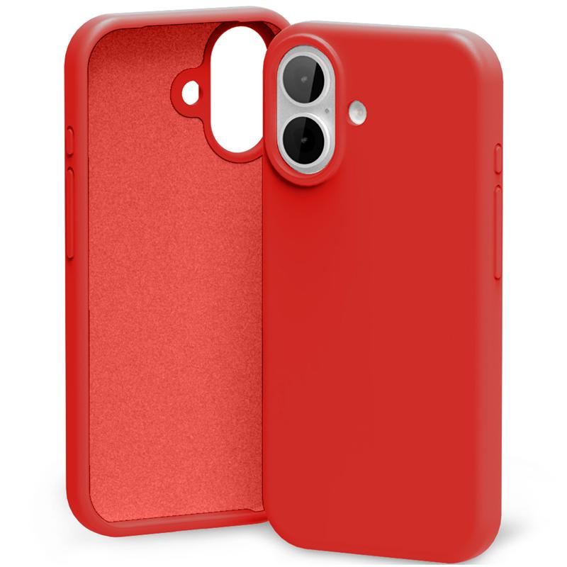 Mercury Silicone fodral för iPhone 17 röd