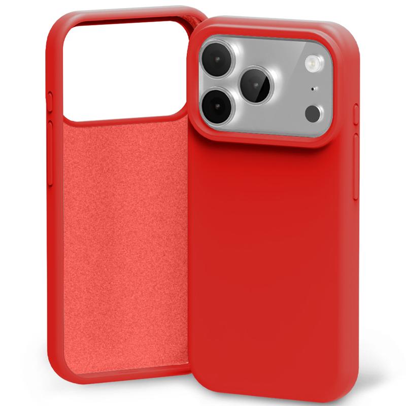Mercury Silicone fodral för iPhone 17 Pro / 18 Pro röd