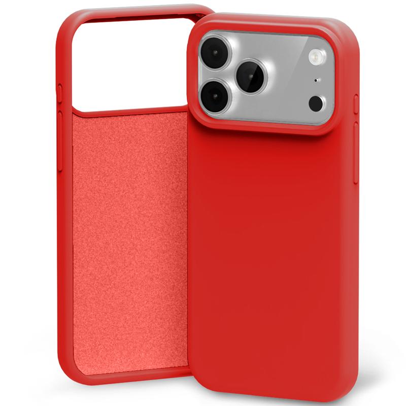 Mercury Silicone fodral för iPhone 17 Pro Max / 18 Pro Max röd