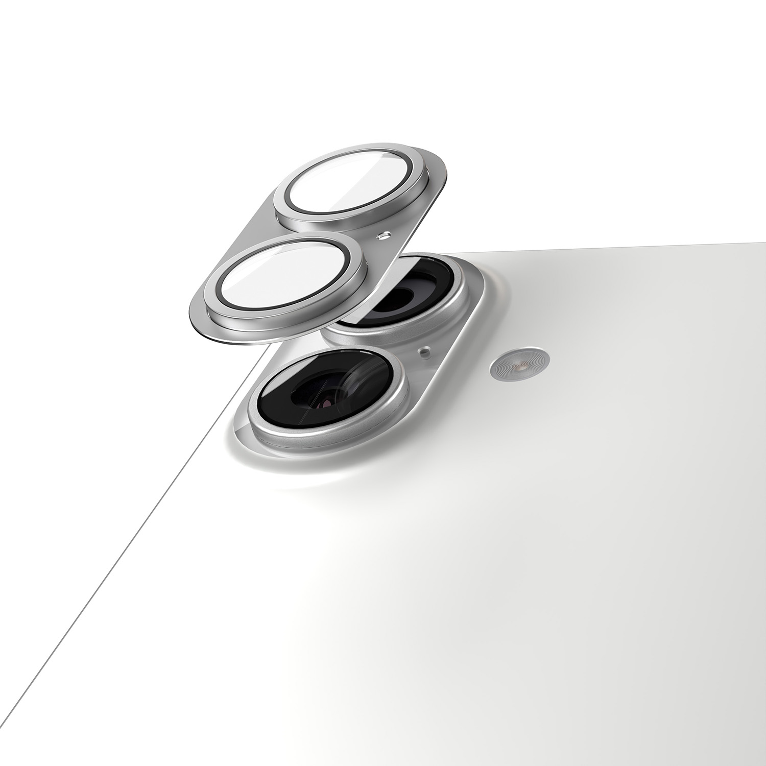 Etteri full camera lens guard för iPhone 17 silver