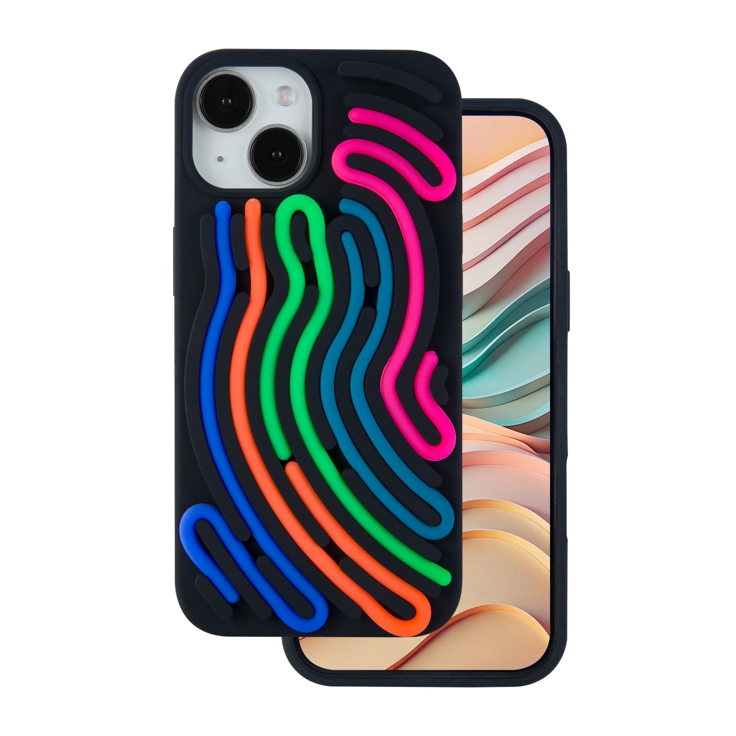 DIY Snake fodral för iPhone 12 / 12 Pro svart