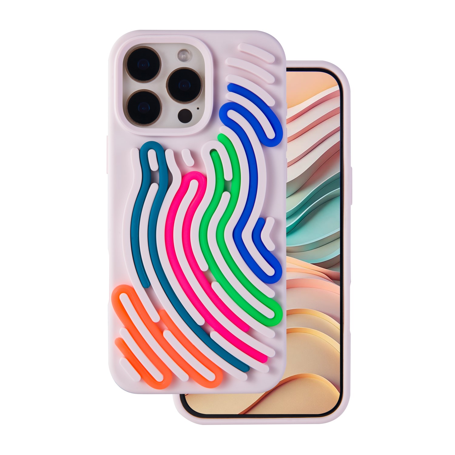 DIY Snake fodral för iPhone 14 Pro rosa