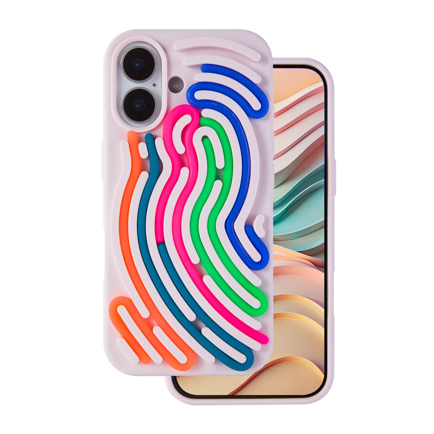 DIY Snake fodral för iPhone 16 rosa