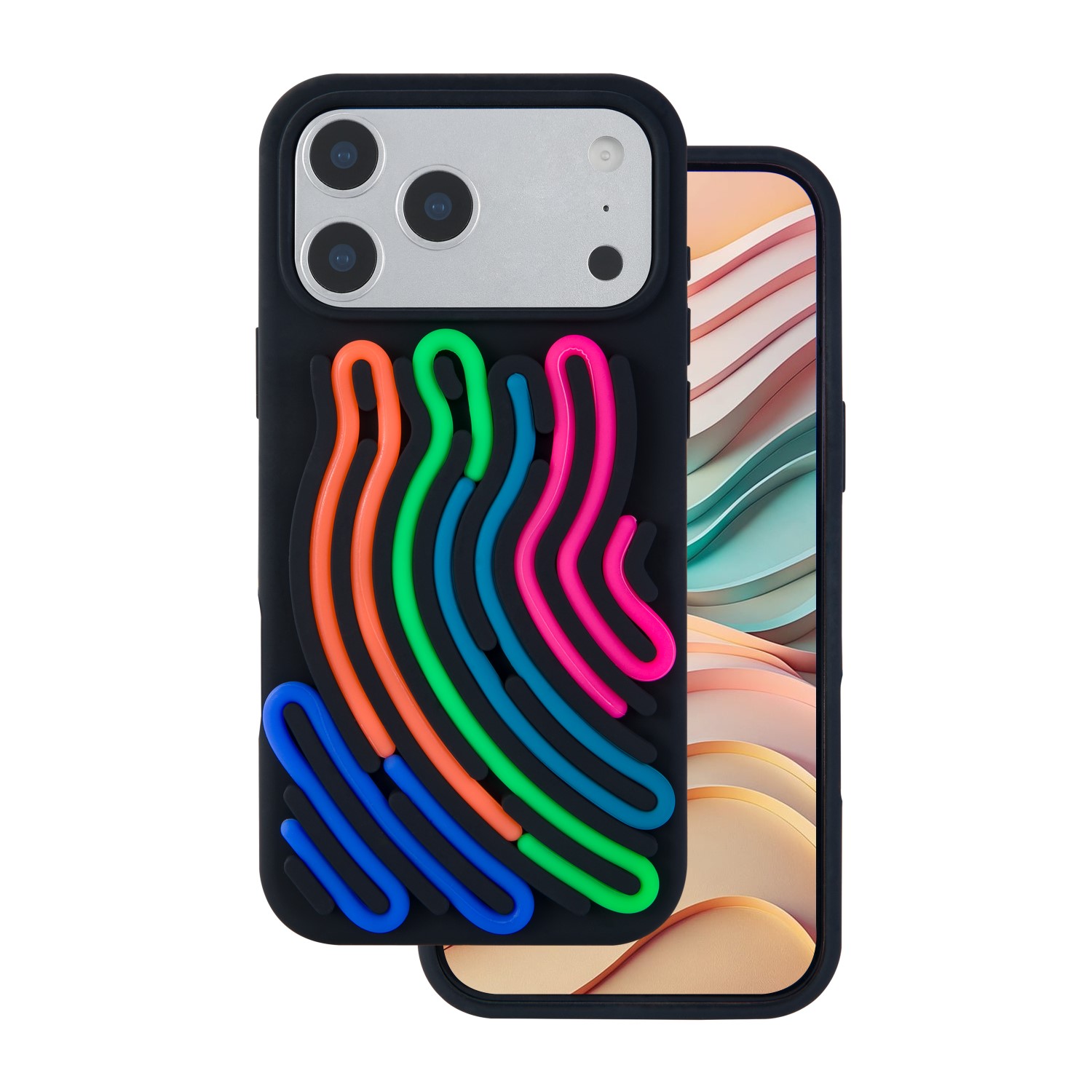 DIY Snake fodral för iPhone 17 Pro Max svart