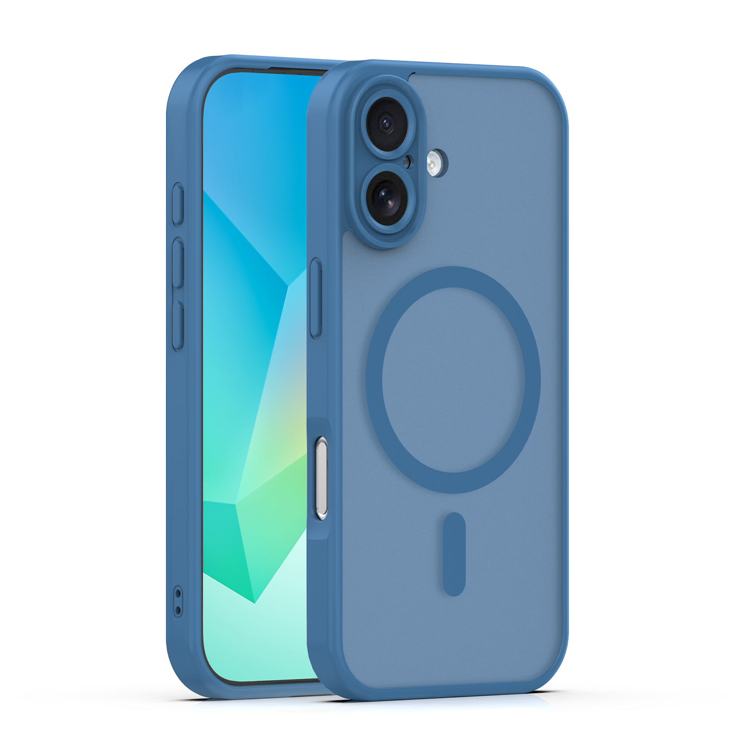 Mag Matt skal för iPhone 17 / 18 mörkblå camera protection