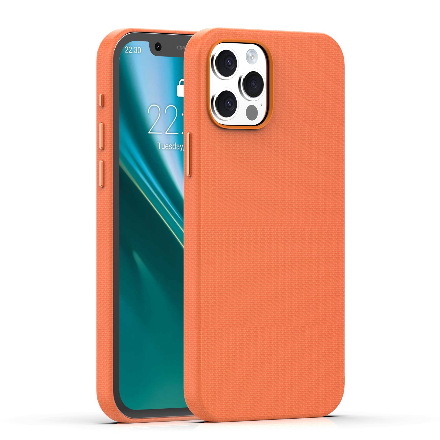 Etteri Elegant Mag skal för iPhone 12 / 12 Pro orange