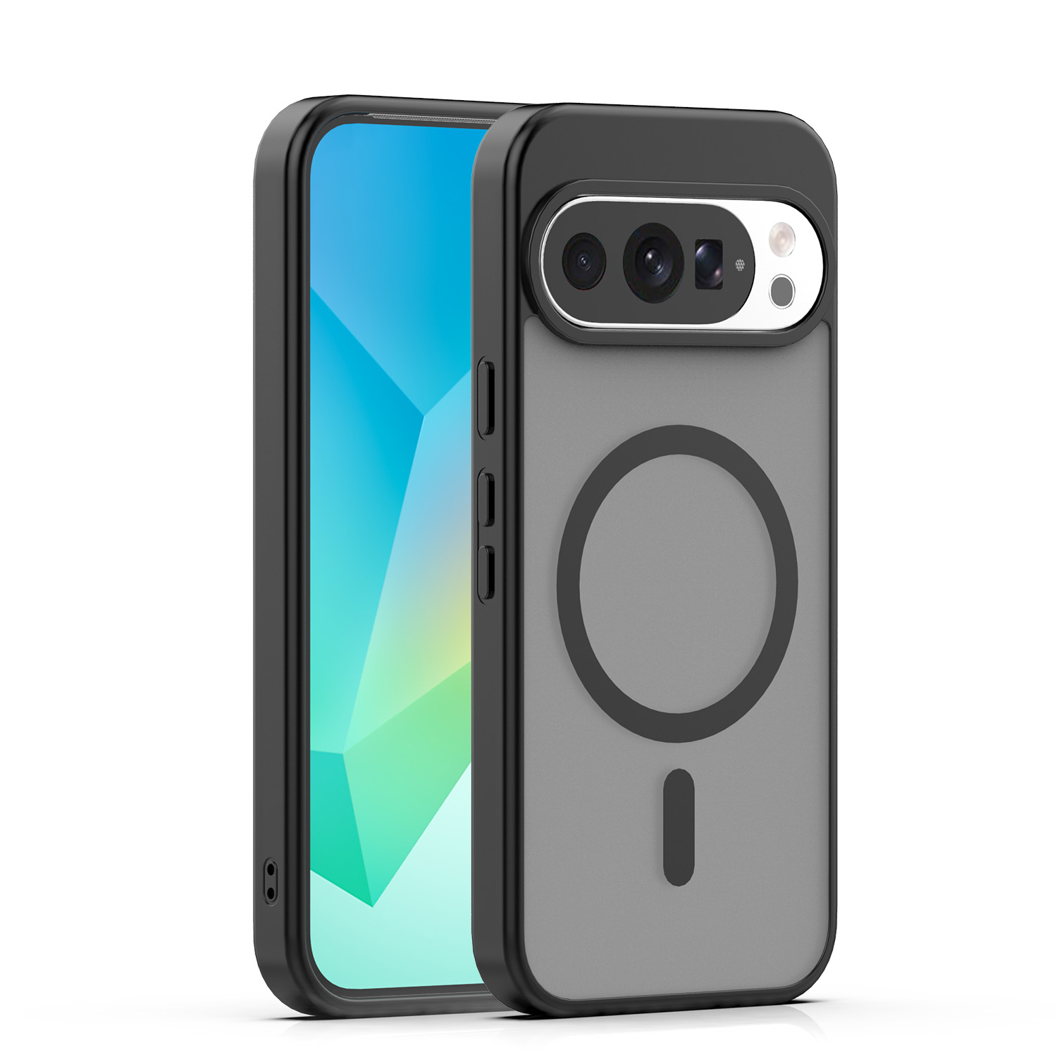 Mag Matt skal för Google Pixel 10 / 10 Pro svart big hole