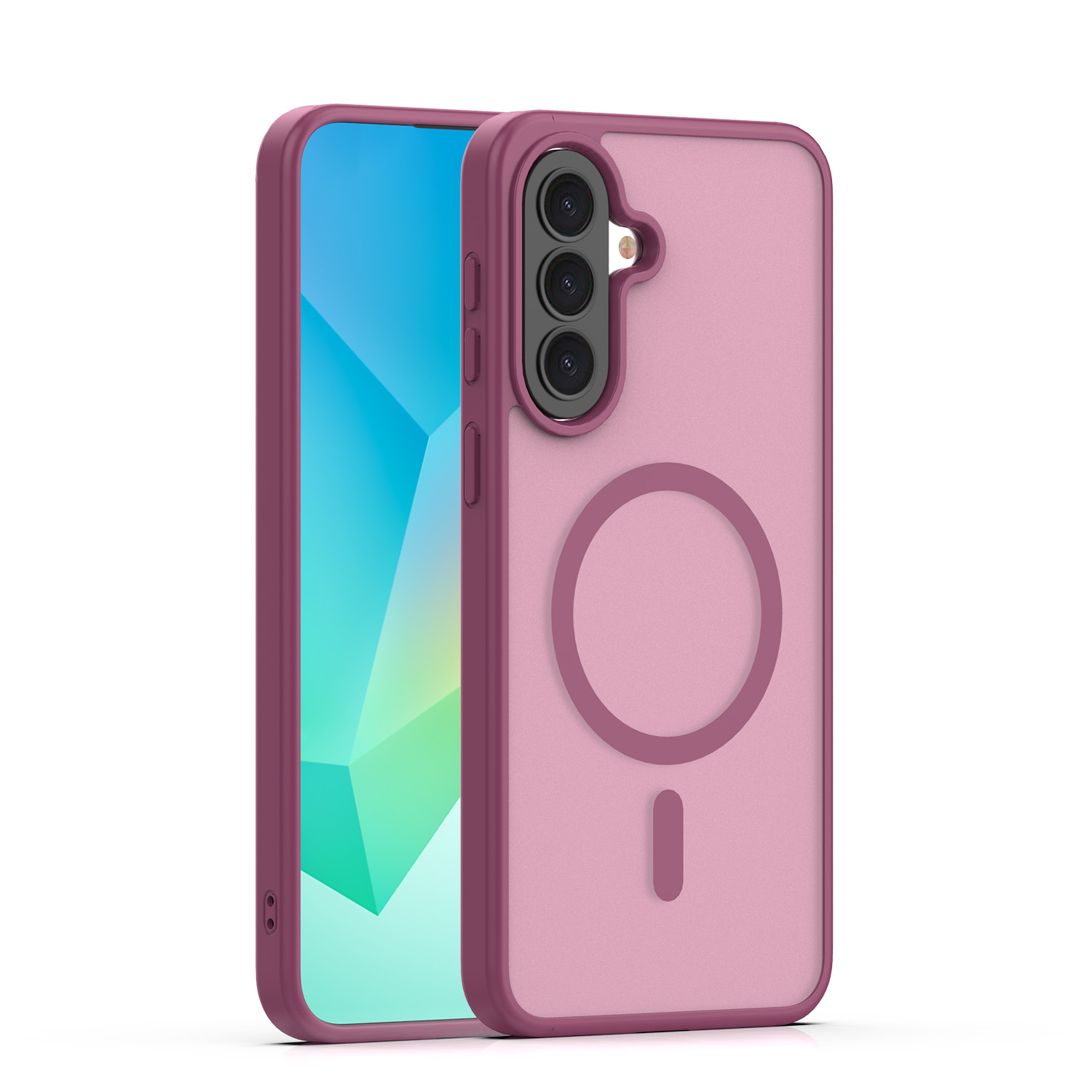 Mag Matt skal för Samsung Galaxy A37 5G maroon big hole