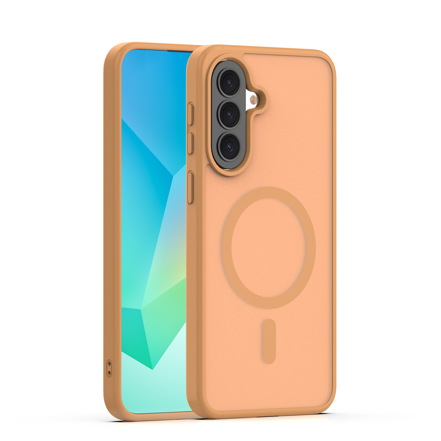 Mag Matt skal för Samsung Galaxy A57 brun big hole
