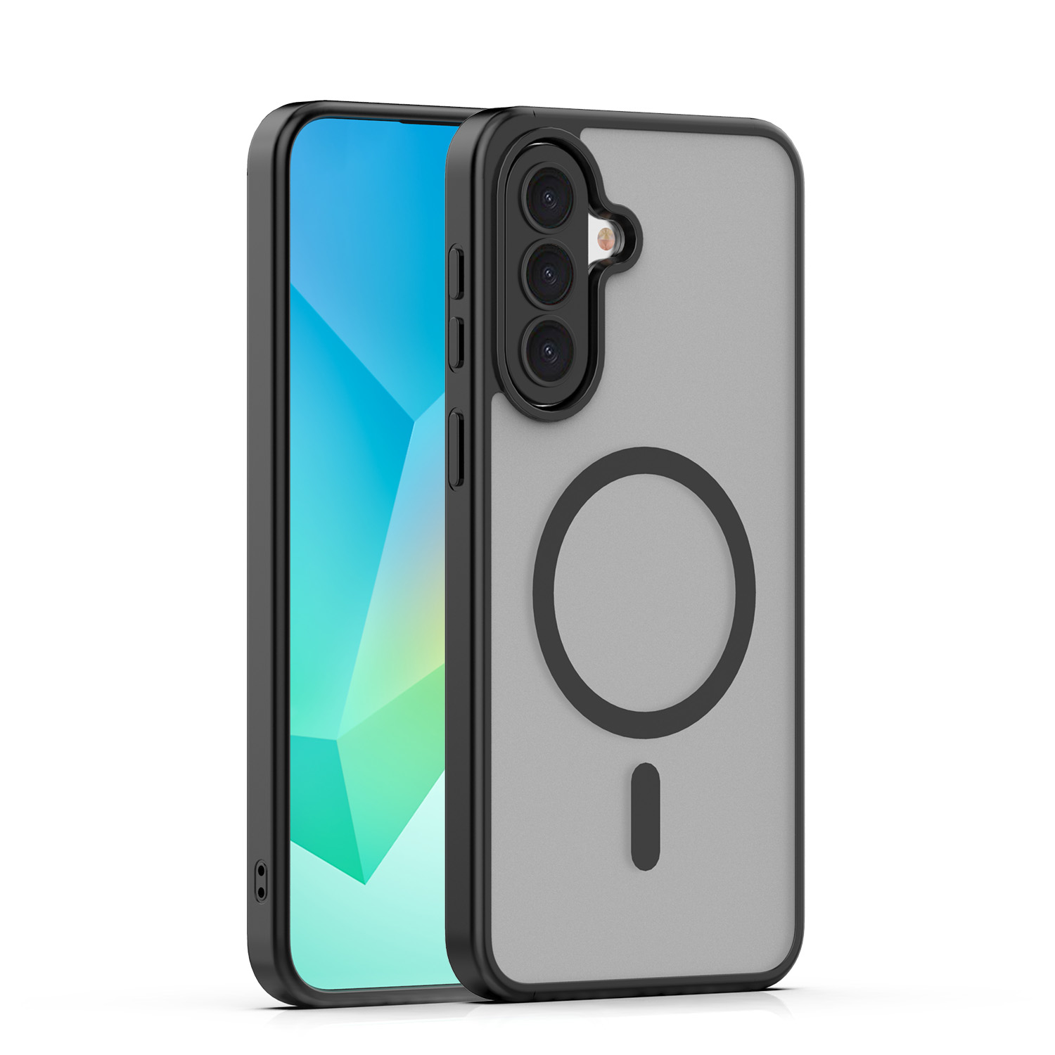 Mag Matt skal för Samsung Galaxy A57 svart big hole