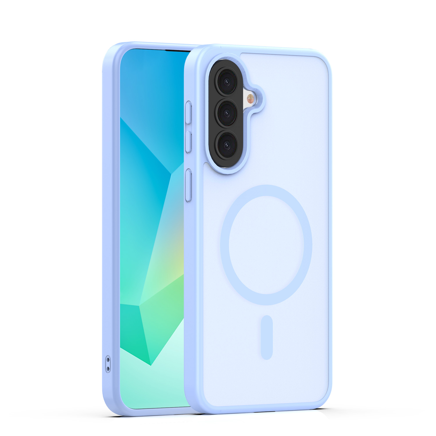 Mag Matt skal för Samsung Galaxy A57 ljusblå big hole