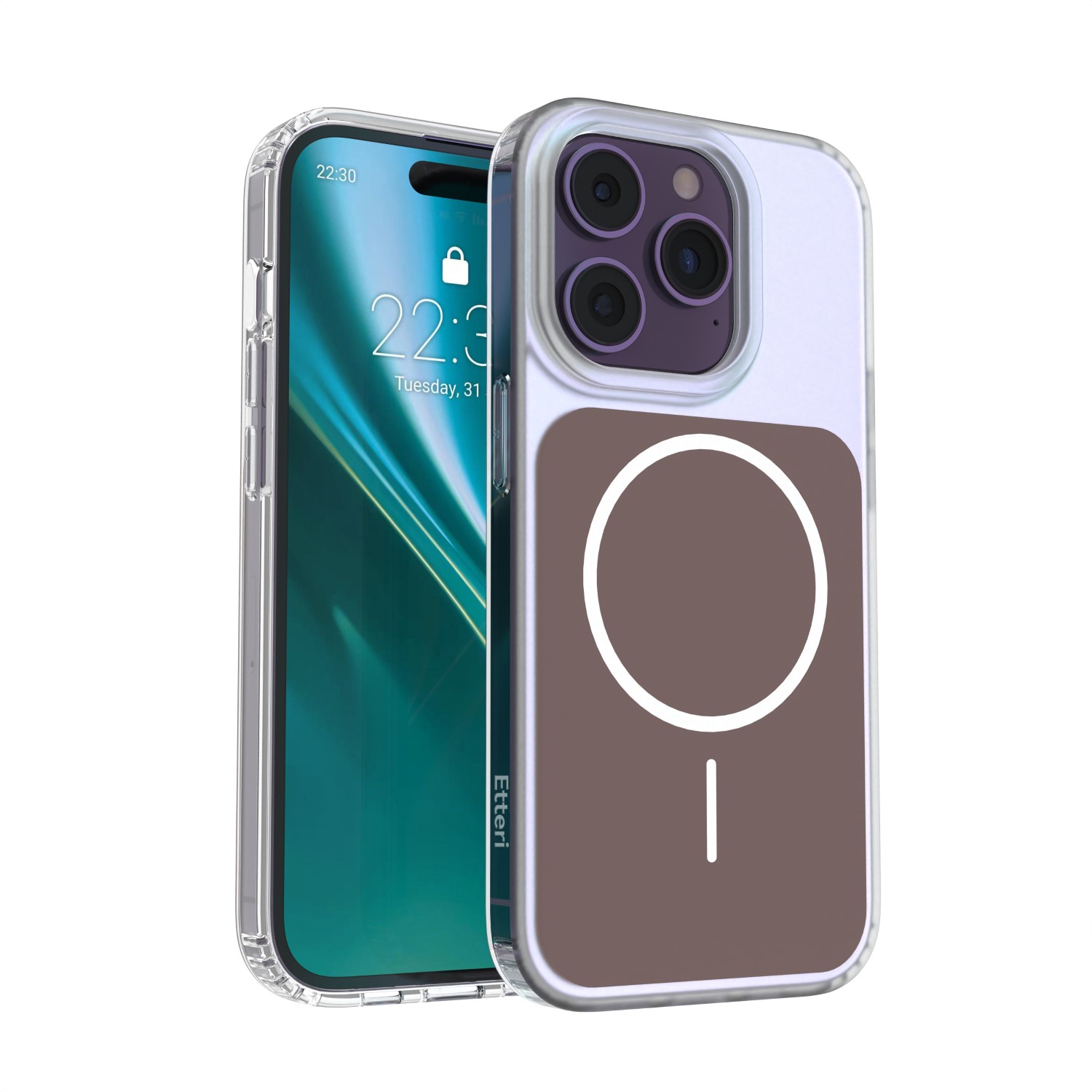 Etteri Hidden Pearl skal för iPhone 14 Pro brun