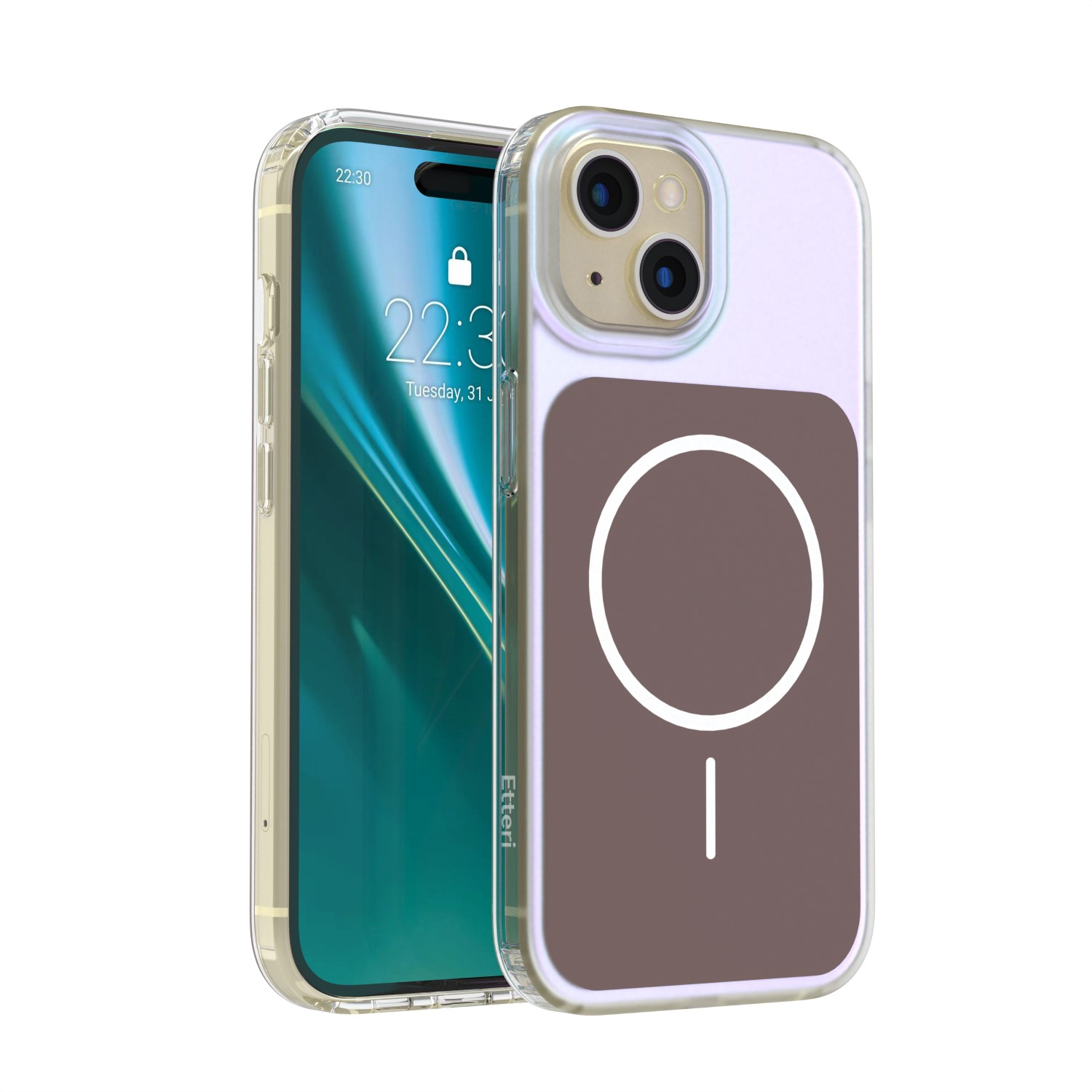 Etteri Hidden Pearl skal för iPhone 15 brun