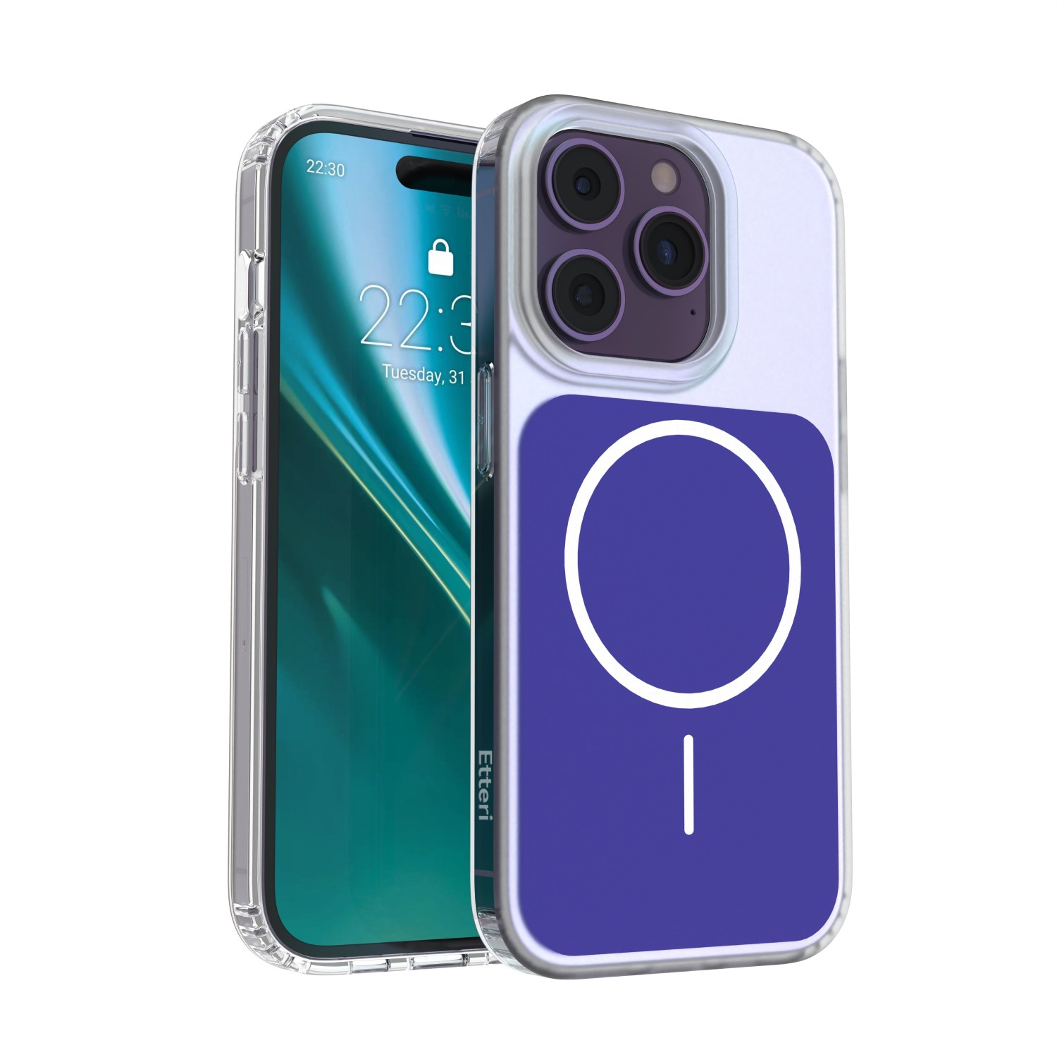 Etteri Hidden Pearl skal för iPhone 14 Pro mörkblå