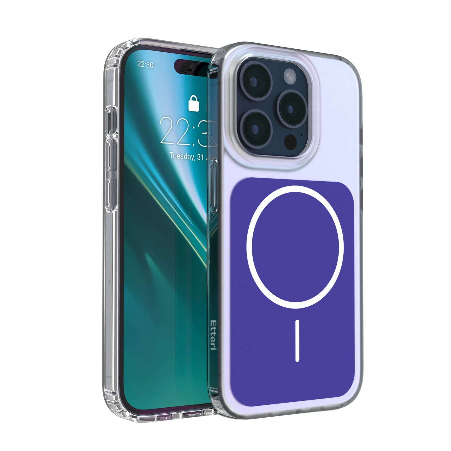 Etteri Hidden Pearl skal för iPhone 15 Pro mörkblå