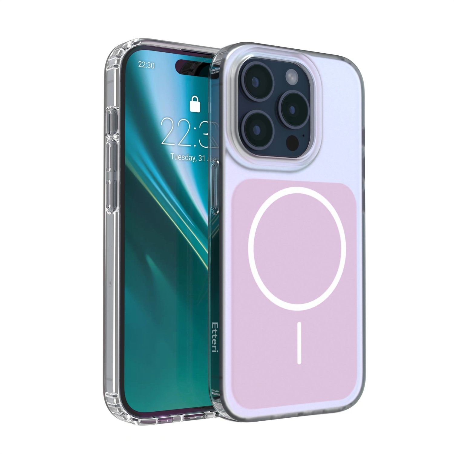 Etteri Hidden Pearl skal för iPhone 15 Pro rosa
